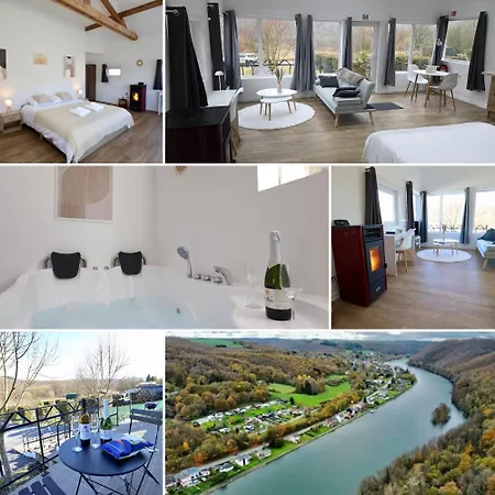 Le Scandinave - Balneo & Netflix - Terrasse Barbecue - Confort & Detente - Piste Cyclable Meuse * Hastiere-par-dela